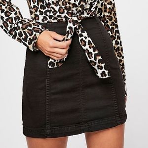 Free People Modern Femme Denim Mini Skirt